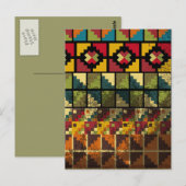 Abstracte oude achtergrond briefkaart (Voorkant / Achterkant)