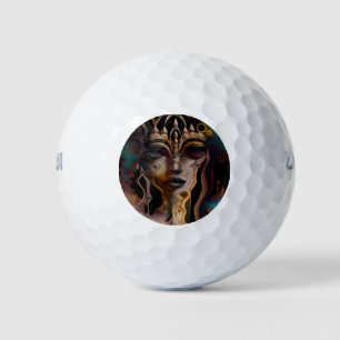 Abstracte Oude Egyptische vrouw Golfballen