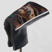 Abstracte Oude Egyptische vrouw Golfheadcover (3/4 voorkant)
