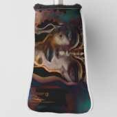 Abstracte Oude Egyptische vrouw Golfheadcover (Draai 90)