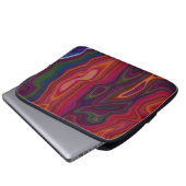 Abstracte Overbelasting Laptop Sleeve (Voorkant onderkant)