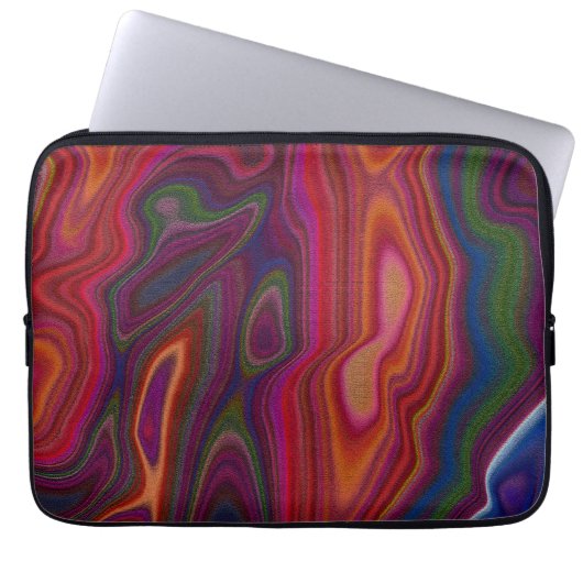 Abstracte Overbelasting Laptop Sleeve (Voorkant)