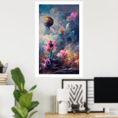 Abstracte overblijfselen landschap poster nr. 2 (Thuiskantoor)