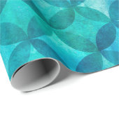Abstracte overlappende cirkels naadloos patroon. W Cadeaupapier (Rol Hoek)