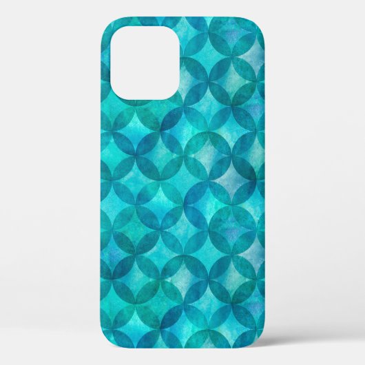 Abstracte overlappende cirkels naadloos patroon. W Case-Mate iPhone Case (Achterkant)