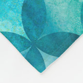Abstracte overlappende cirkels naadloos patroon. W Fleece Deken (Hoek)
