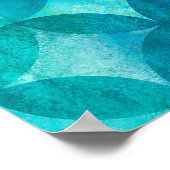 Abstracte overlappende cirkels naadloos patroon. W Poster (Hoek)