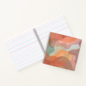 Abstracte overlappende pastelklodders achtergrond notitieboek (Binnen)