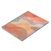 Abstracte overlappende pastelklodders achtergrond notitieboek (Linkerzijde)