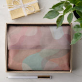 Abstracte overlappende pastelklodders achtergrond tissuepapier (Geschenk)