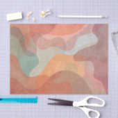 Abstracte overlappende pastelklodders achtergrond tissuepapier (Craft)