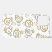 Abstracte overlappende spiralenpatronen Case-Mate iPhone case (Achterkant (horizontaal))