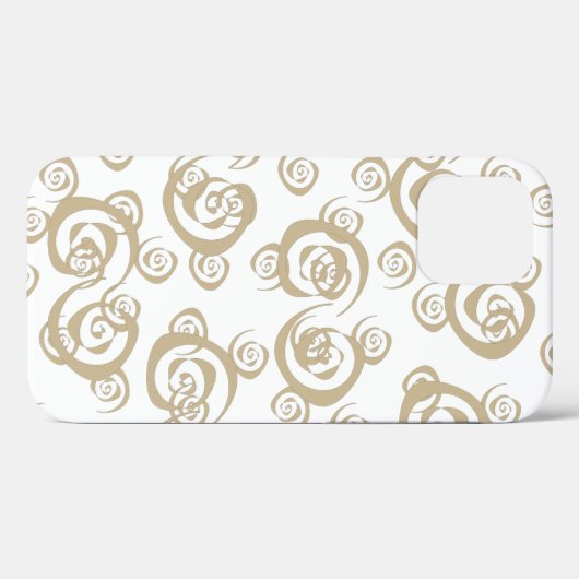 Abstracte overlappende spiralenpatronen Case-Mate iPhone case (Achterkant (horizontaal))