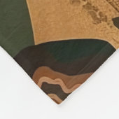 Abstracte overwoekerde tuin: botanisch fleece deken (Hoek)