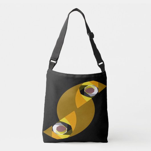 ABSTRACTE OWL CROSSBODY TAS (Voorkant)