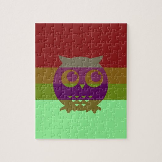 Abstracte owl-fotopuzzel legpuzzel (Verticaal)
