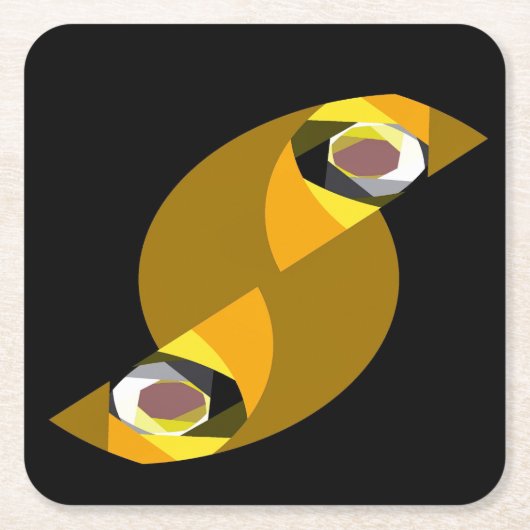 ABSTRACTE OWL KARTONNEN ONDERZETTERS (Voorkant)