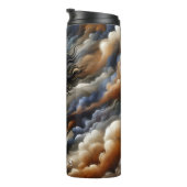 Abstracte paard wolken dromenlandschap kunst thermosbeker (Geroteerd rechts)