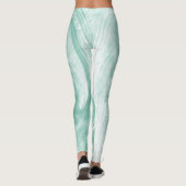 Abstracte Paardebloemen & vuurvliegjes Groen Leggings (Achterkant)