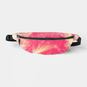 Abstracte Paardebloemen & vuurvliegjes Roze Geel Heuptasje