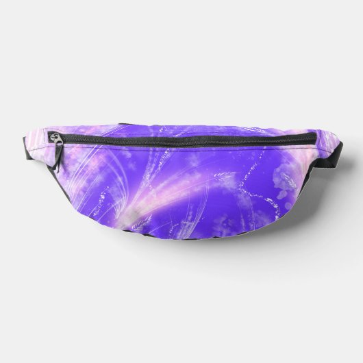 Abstracte Paardebloemen & vuurvliegjes Roze Paarse Heuptasje (Liggend)