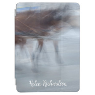 Abstracte paarden, artistiek aanpasbaar iPad air cover