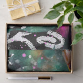 Abstracte Paardenbloem Roze Groen Decoupage Tissuepapier (Geschenk)