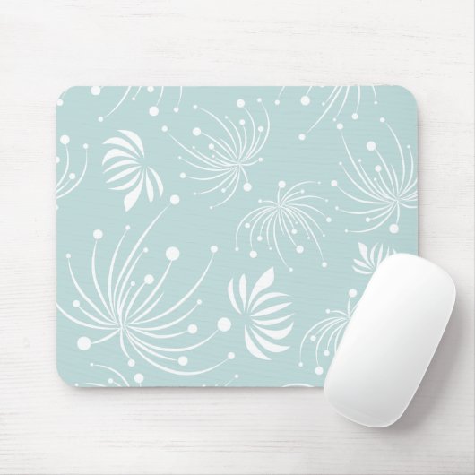Abstracte paardenbloemen Mousepad Muismat (Met muis)