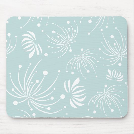 Abstracte paardenbloemen Mousepad Muismat (Voorkant)