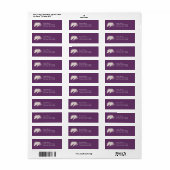 Abstracte paardenkop etiket (Full Sheet)