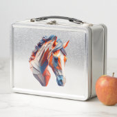 Abstracte Paardenkunst Een kleurrijke twist op Wil (In situ)