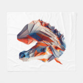 Abstracte Paardenkunst Een kleurrijke twist op Wil Fleece Deken (Voorkant (Horizontaal))