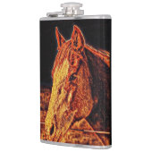 Abstracte paardenmep Kolf Heupfles (Links)