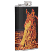Abstracte paardenmep Kolf Heupfles (Rechts)