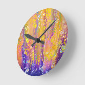 Abstracte Paars Ronde Klok (Hoek)