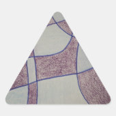 Abstracte paarse aanpasbare sticker (Voorkant)