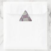 Abstracte paarse aanpasbare sticker (Tas)