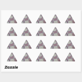 Abstracte paarse aanpasbare sticker