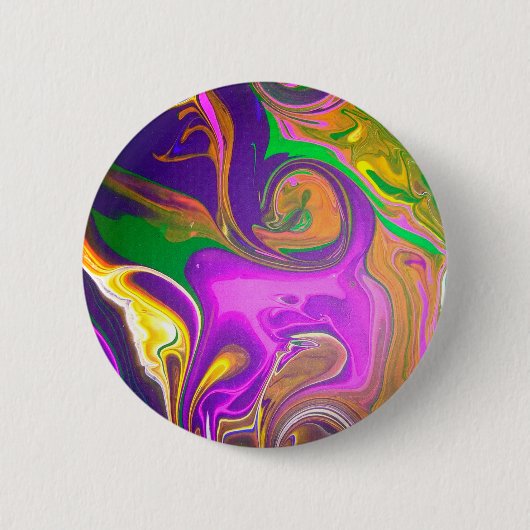 Abstracte "Paarse aap" Design pin/ Ronde Button 5,7 Cm (Voorkant)