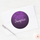 Abstracte Paarse achtergrond of papier met helder  Ronde Sticker (Envelop)