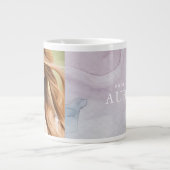 Abstracte Paarse afdrukken met foto's Grote Koffiekop (Voorkant)