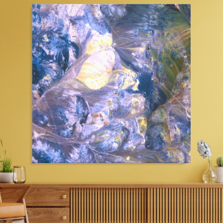 Abstracte Paarse aura-kracht Canvas Afdruk