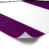 Abstracte Paarse bathtub-Speelgoed Poster (Hoek)