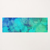 Abstracte Paarse blauw-alcoholinkt op maat Yogamat (Achterkant (horizontaal))