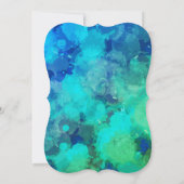 Abstracte Paarse Blauwe Alcoholinkt 30e Verjaardag Kaart (Achterkant)