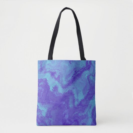 Abstracte Paarse blauwe diffusie Tote Bag (Voorkant)
