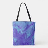 Abstracte Paarse blauwe diffusie Tote Bag (Achterkant)