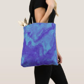Abstracte Paarse blauwe diffusie Tote Bag (Dichtbij)