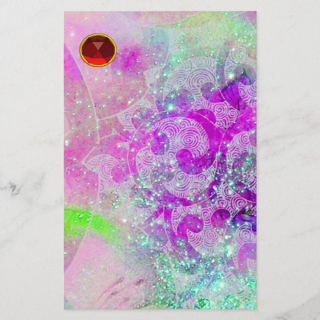 ABSTRACTE PAARSE BLAUWGROEN BLAUWE ZWES, WAVEN, RO (Voorkant)