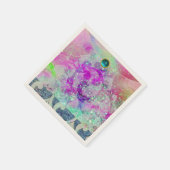 ABSTRACTE PAARSE BLAUWGROEN BLAUWWAVELS IN SPARKLE SERVET (Hoek)